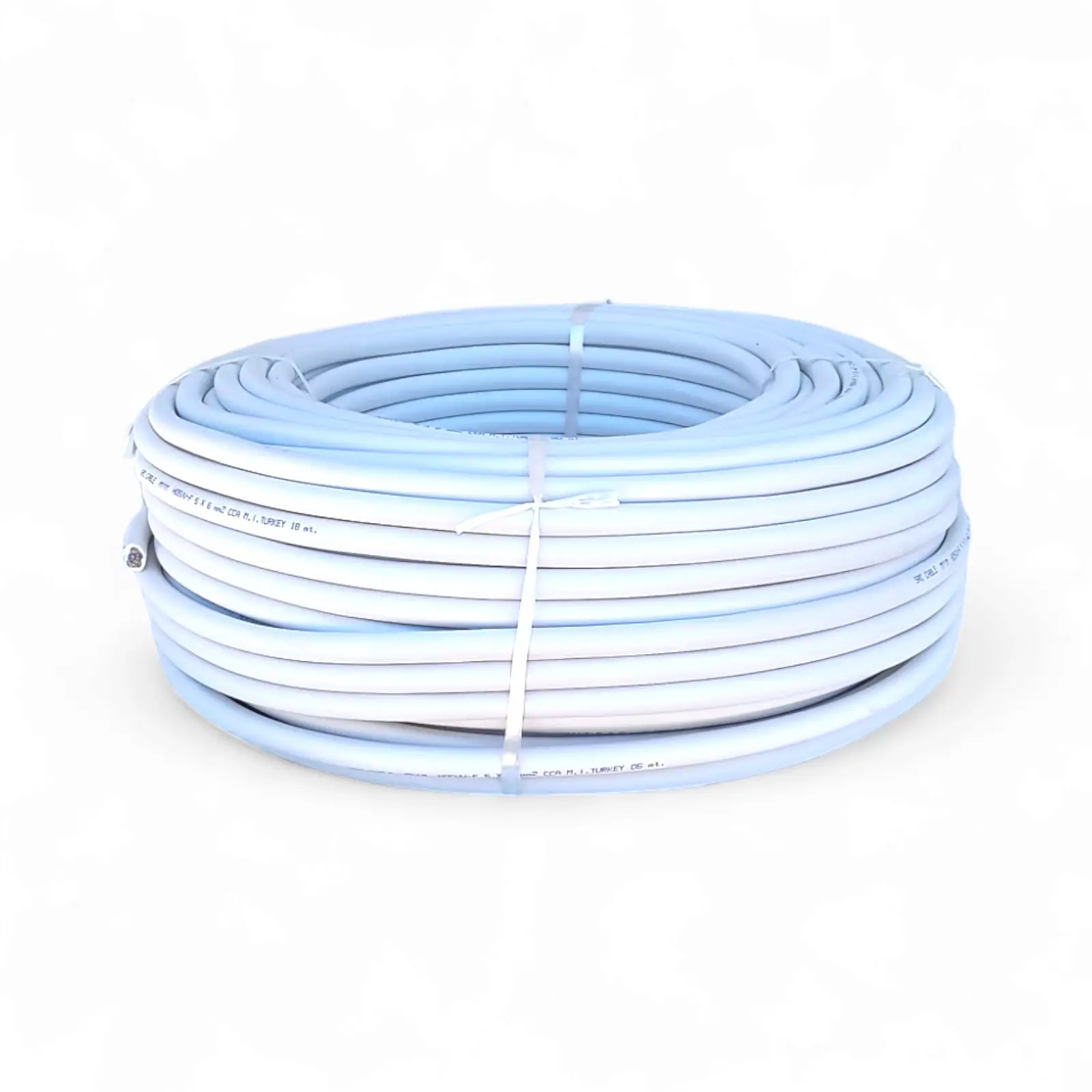 Cablu electric 2x6 mm², 100 m, alb, MYYM / H05VV-F - COBI SMART® - imagine 2