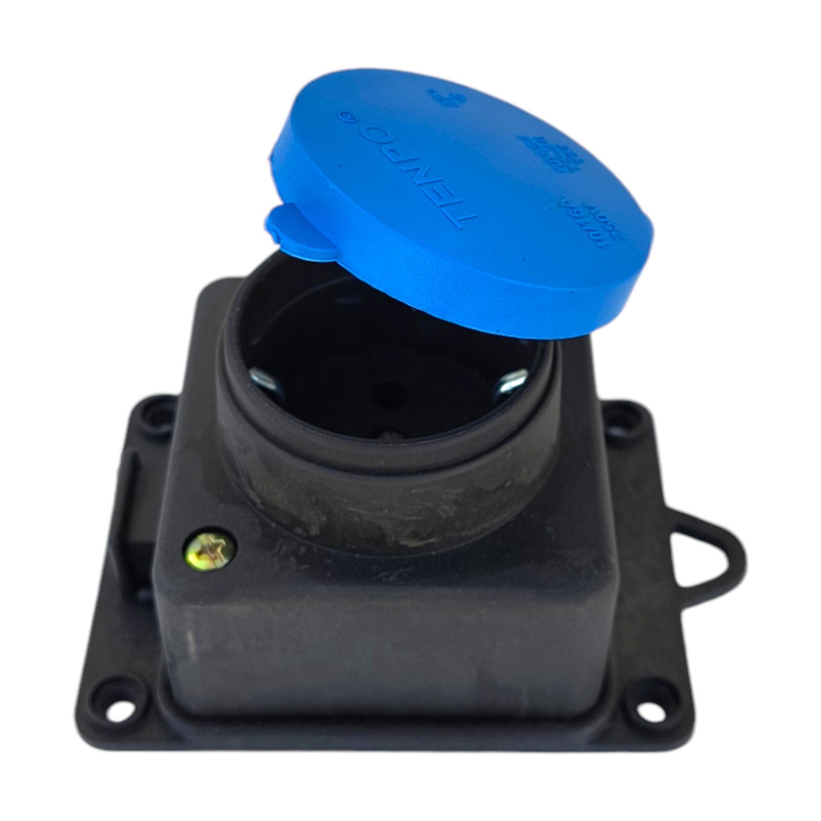 Cap prelungitor 1 priza, culoare negru, cu impamantare, fara cablu - COBI SMART® - imagine 2