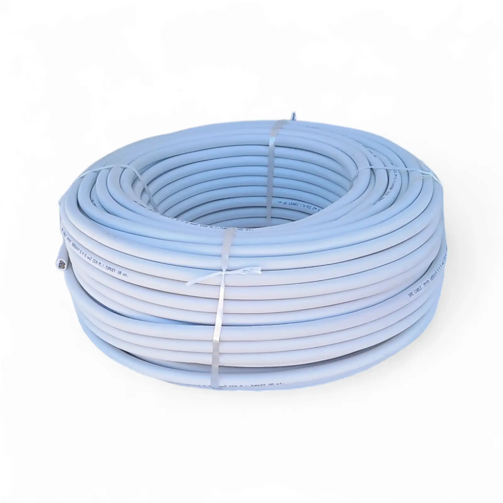 Cablu electric 5x4 mm², 50 m, alb, MYYM / H05VV-F - COBI SMART® - Stoc limitat - imagine 2