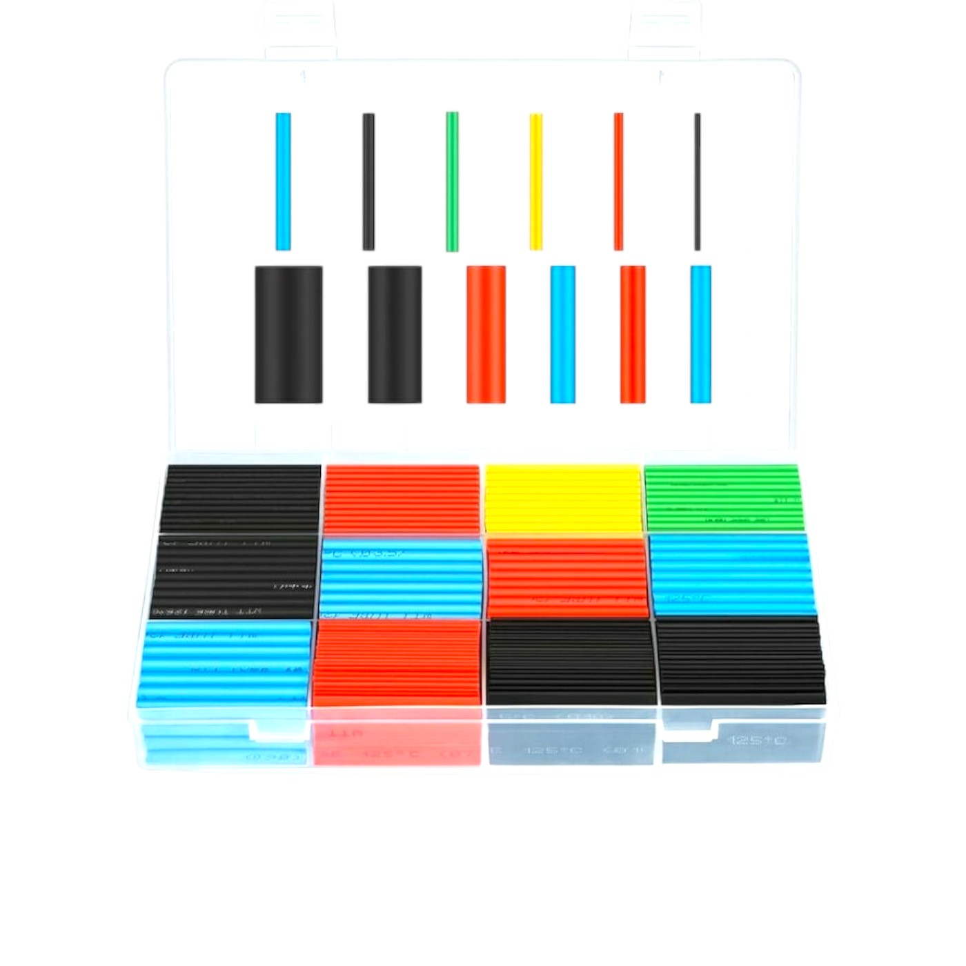Set 530 tuburi termocontractabile, multicolor, PE+EVA ignifug, cu compartiment organizator - COBI SMART®
