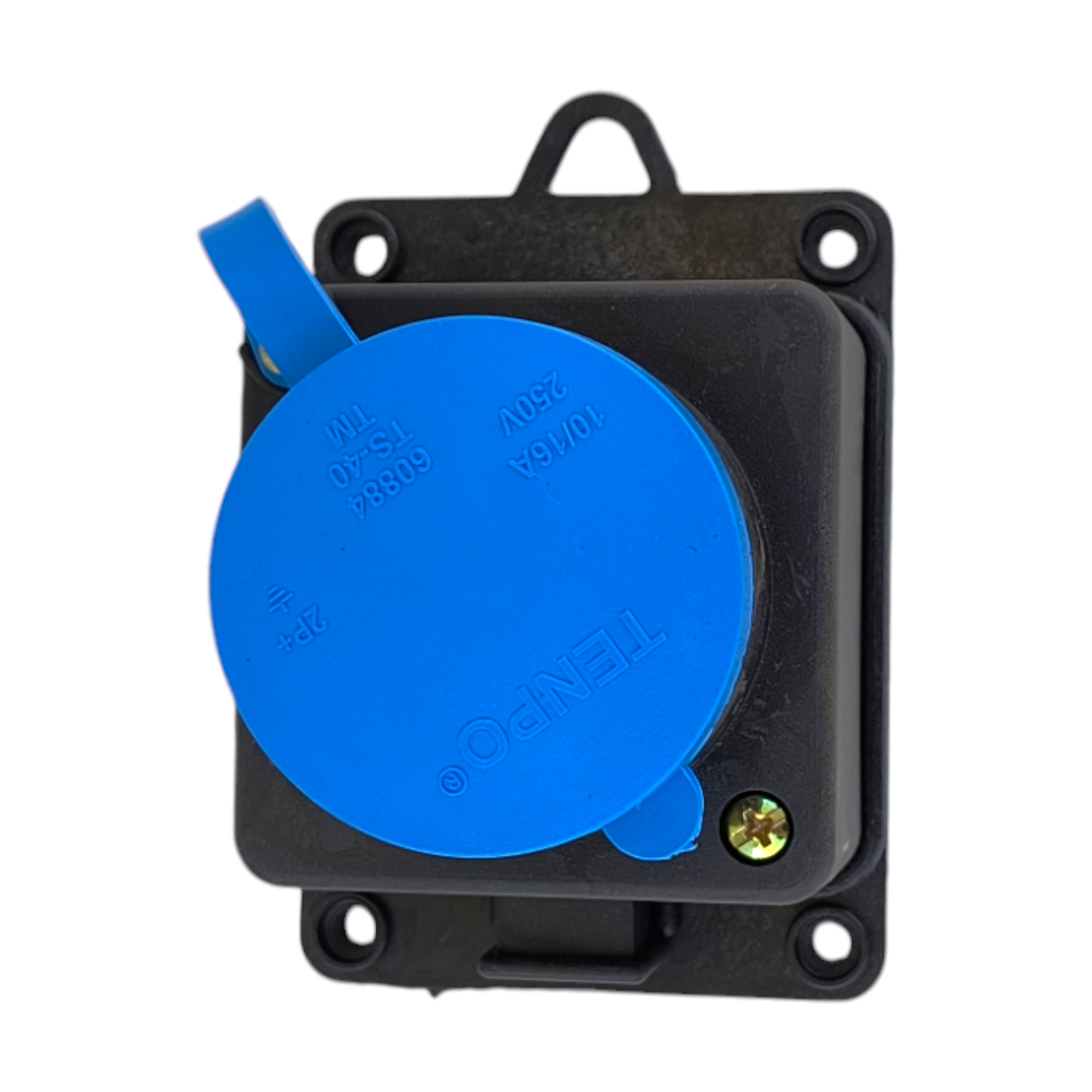 Cap prelungitor 1 priza, culoare negru, cu impamantare, fara cablu - COBI SMART® - imagine 4