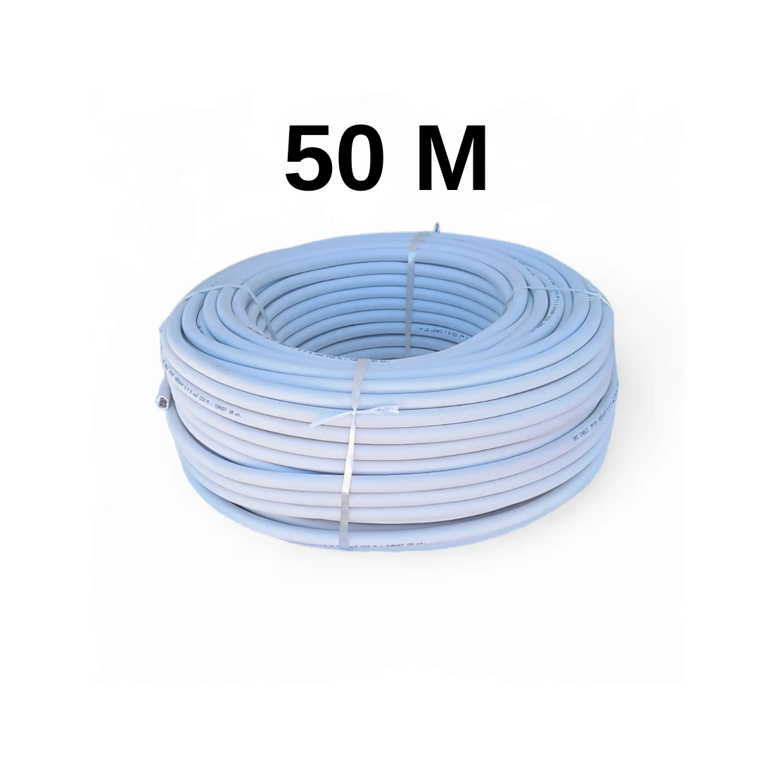 Cablu electric 5x4 mm², 50 m, alb, MYYM / H05VV-F - COBI SMART® - Stoc limitat