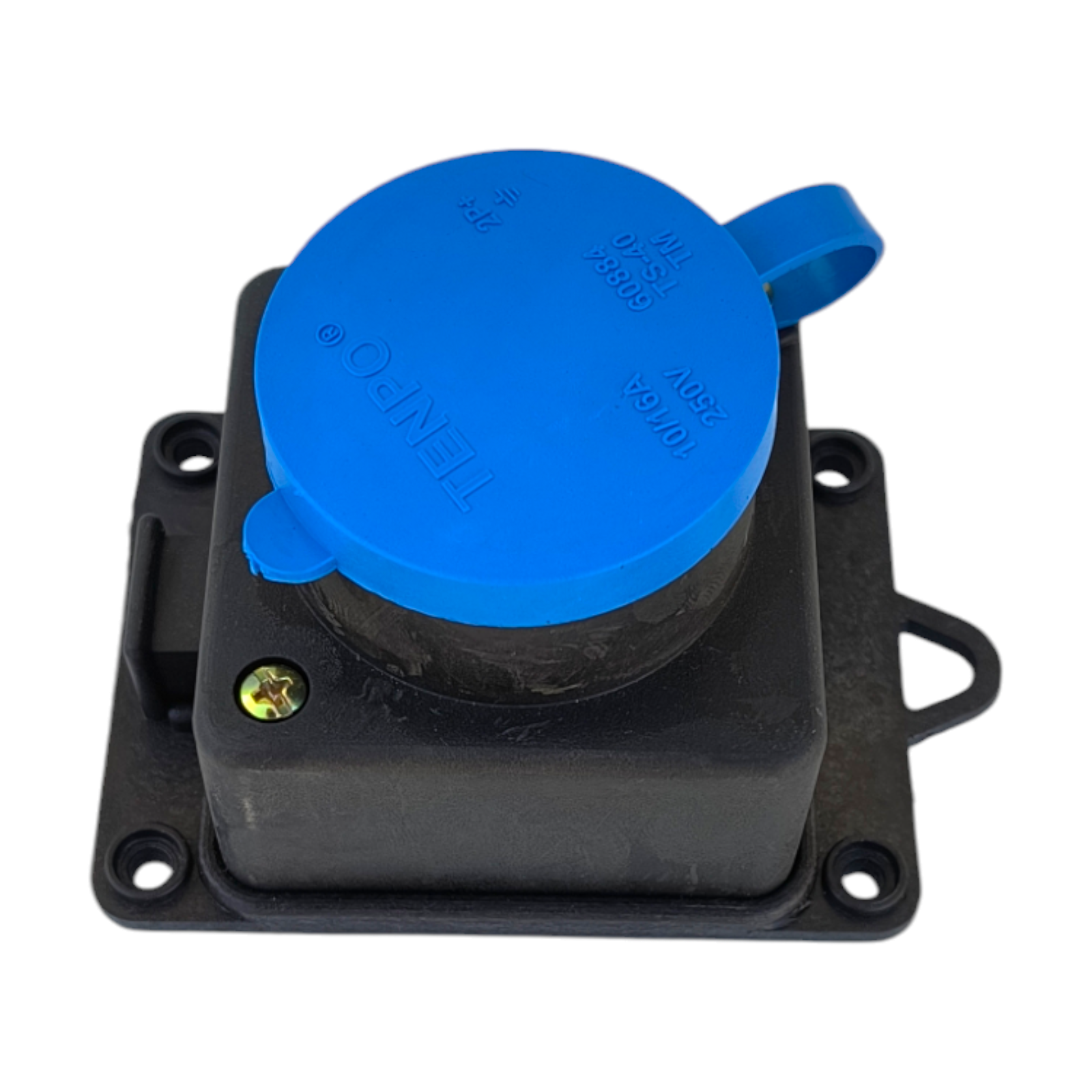 Cap prelungitor 1 priza, culoare negru, cu impamantare, fara cablu - COBI SMART® - imagine 3