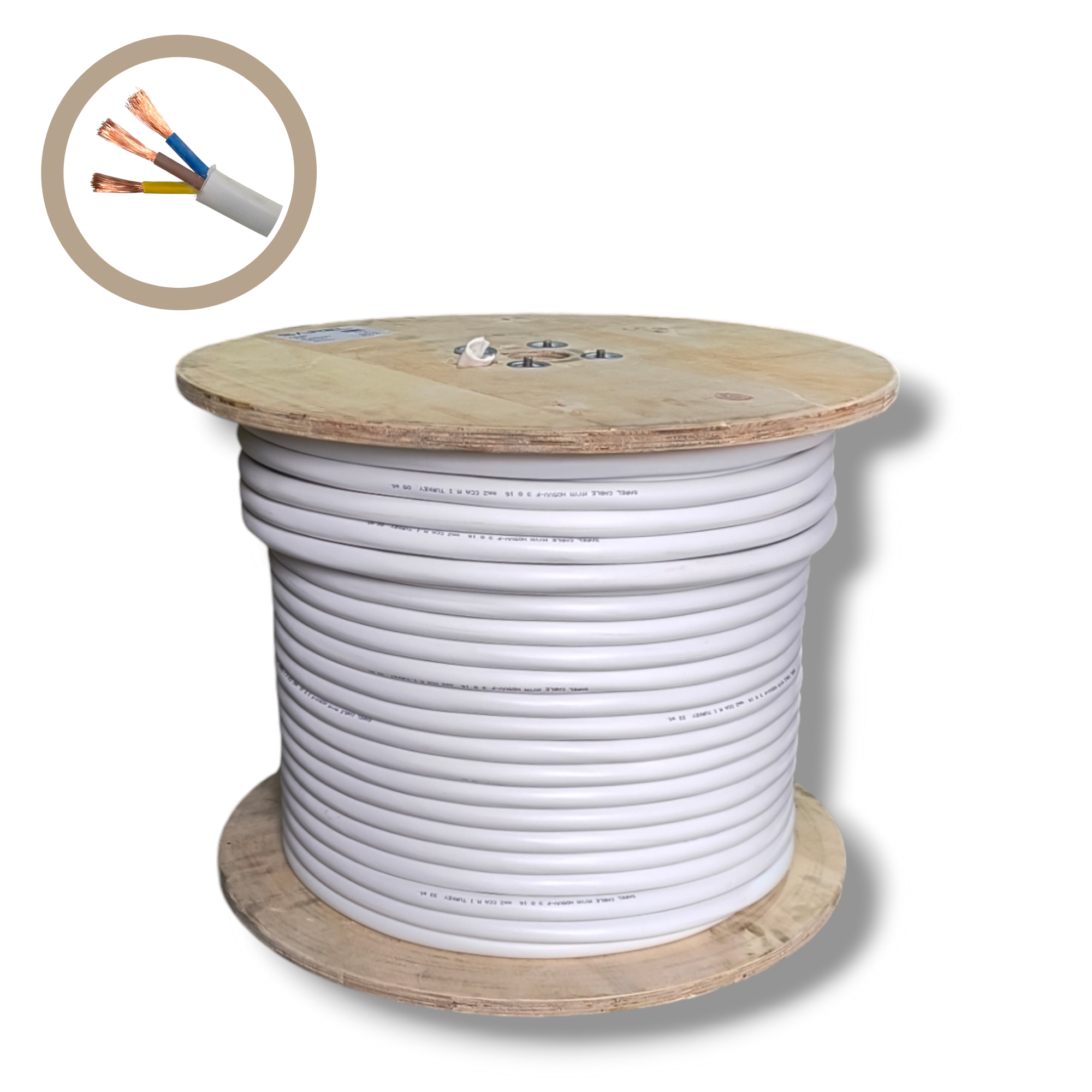 Cablu electric Premium la metru 3x16 mm², MYYM / H05VV-F - COBI SMART® - Cantitate acceptata din 10 in 10